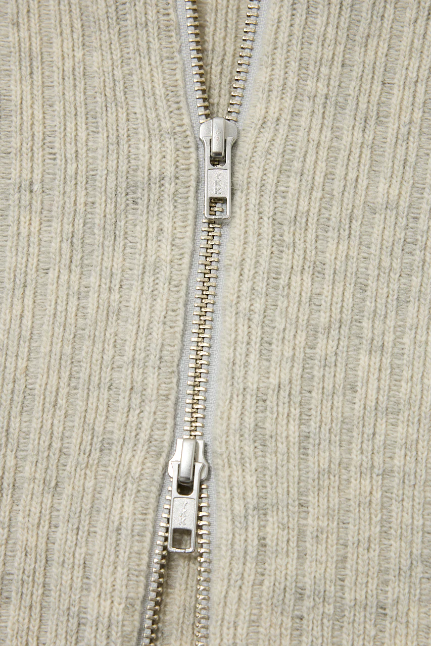 ZIP UP KNIT CARDIGAN - Image 8